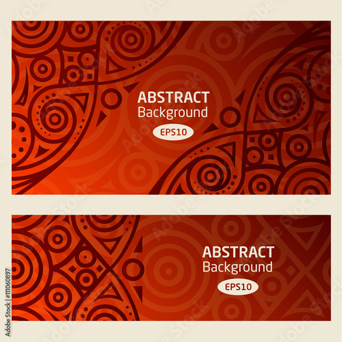 Abstract vector background african pattern