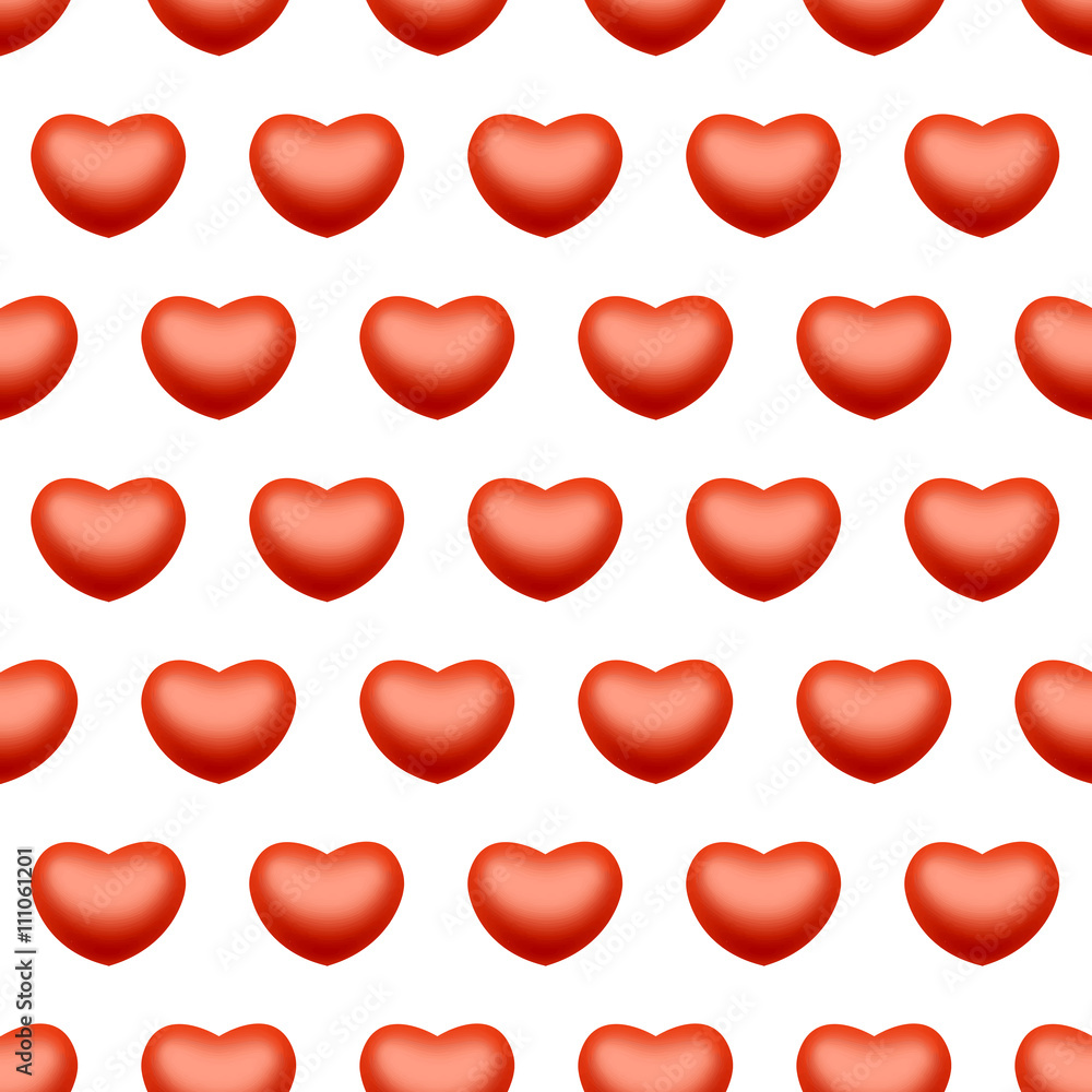 Seamless heart love background