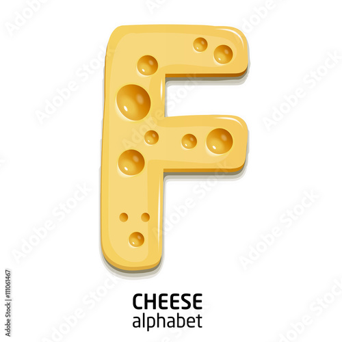 cheese alphabet letter