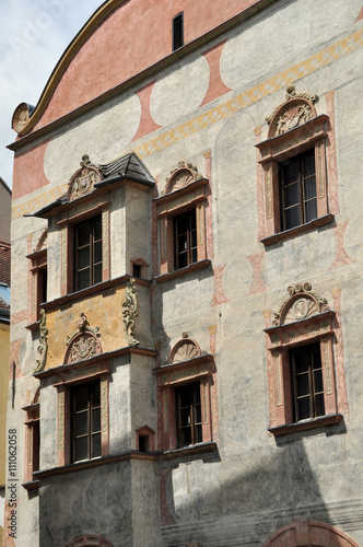 front of old house in Krems