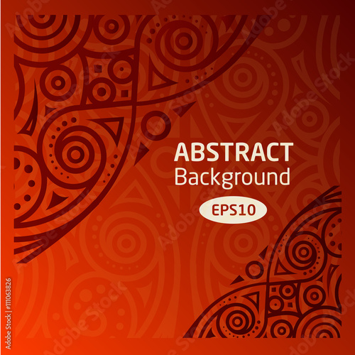 brown vector abstract African background pattern
