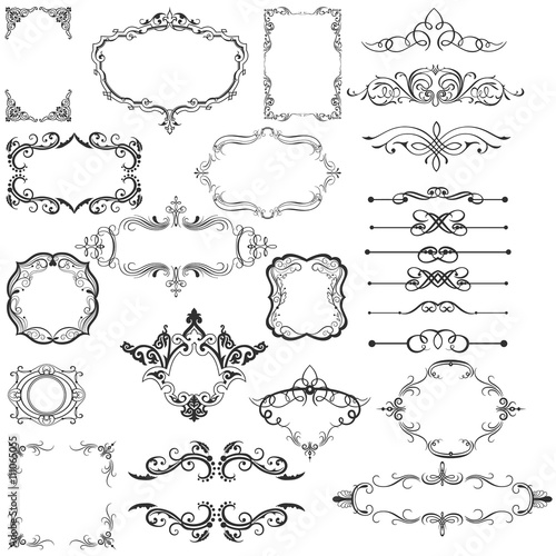 Set Vintage frame Illustration