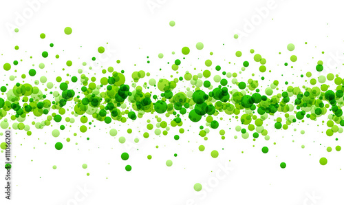 Background with green drops.