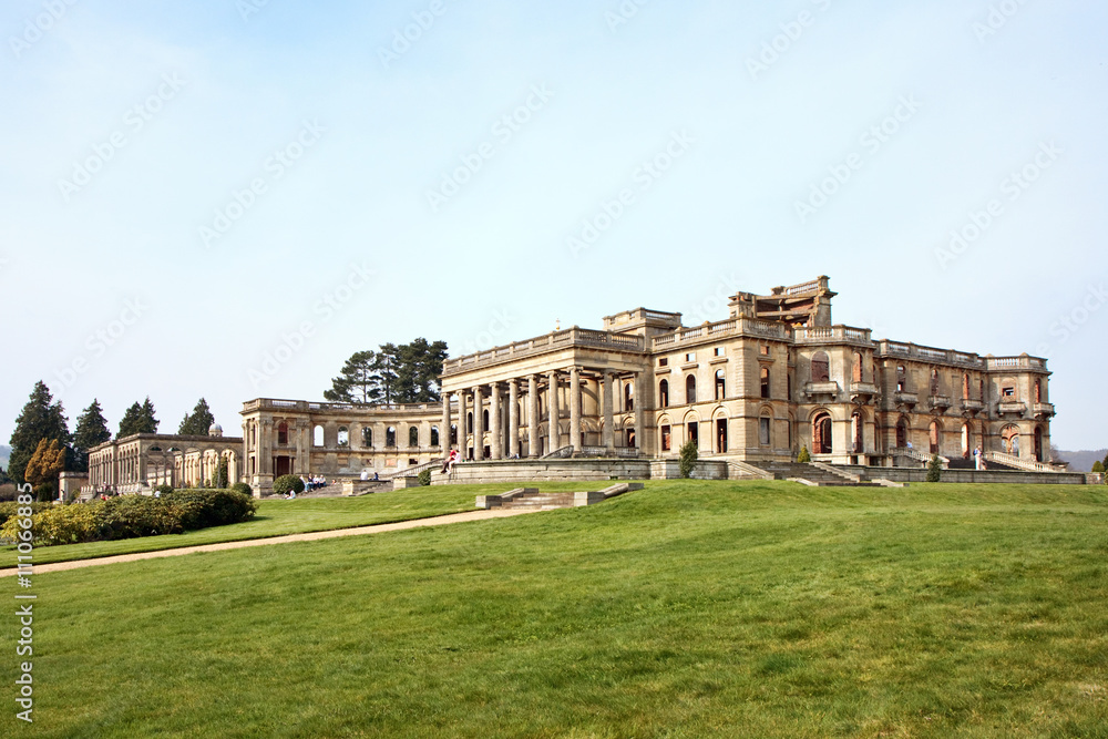 Witley Court ruins formal gardens and classical fountains