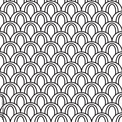 Patterns Black and White curve style