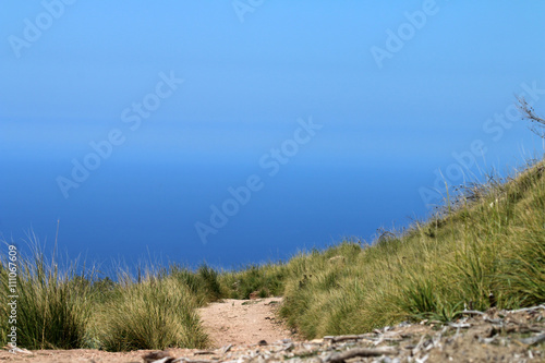 Wanderweg mit Meerblick