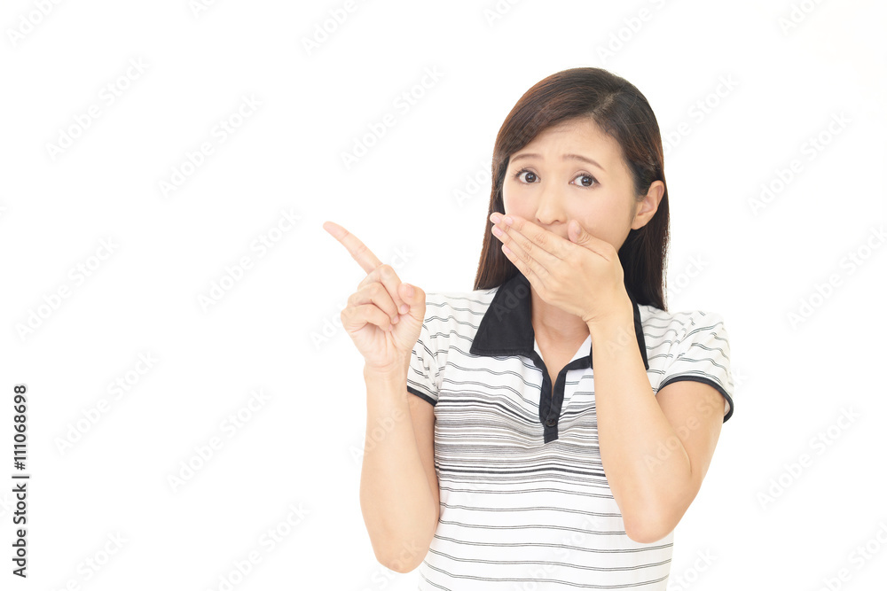 驚く女性 驚く女性