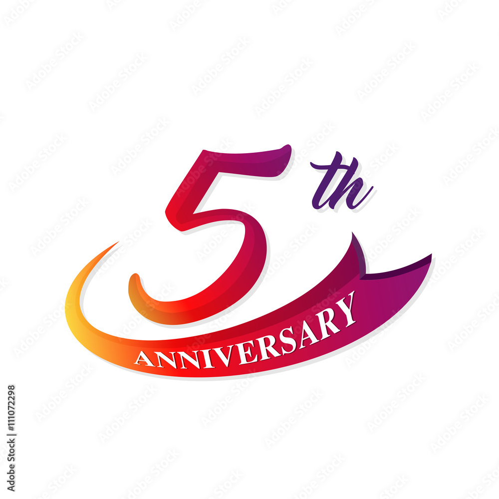 Obraz premium Anniversary emblems template design