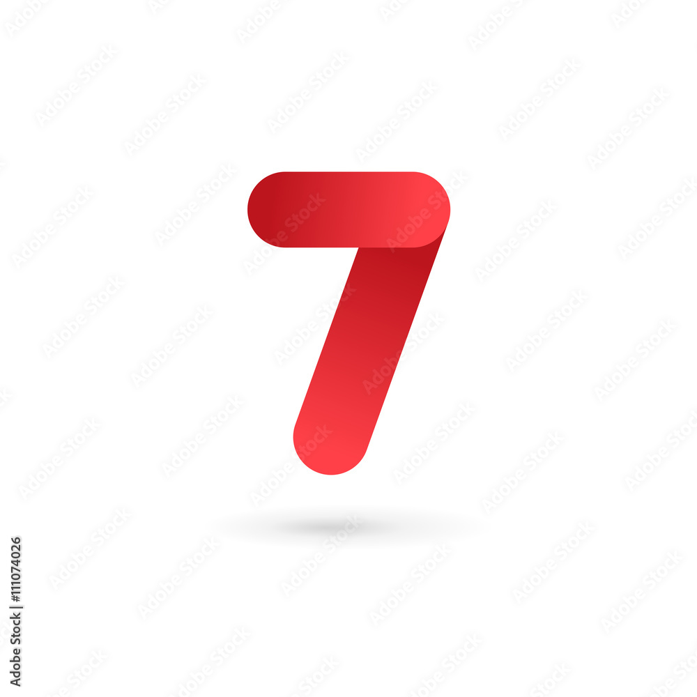 Number 7 logo icon design template elements Number 7 logo icon design template elements