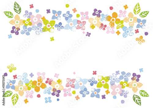 カラフルな花の飾り枠イラスト Stock Vector Adobe Stock カラフルな花の飾り枠イラスト Stock Vector Adobe Stock