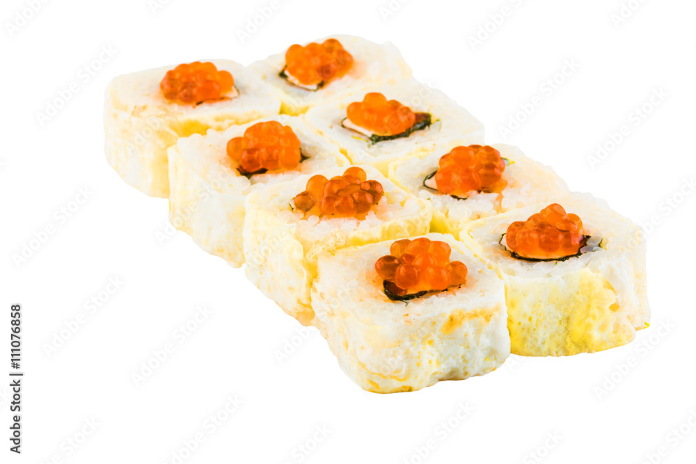 Sushi set isolated on white background
Sushi set isolated on white background