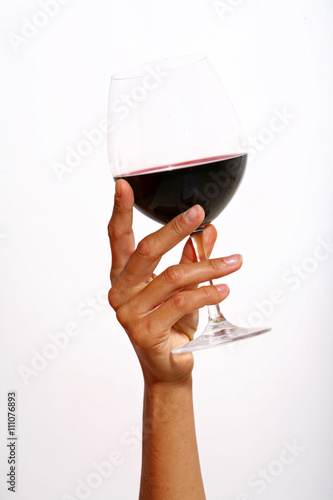 main tenant un verre de vin Stock Photo | Adobe Stock