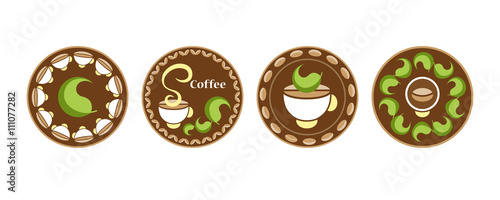 Design of business cards for coffee company