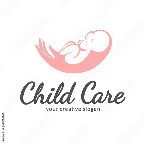 Logo of child care, motherhood and childbearing