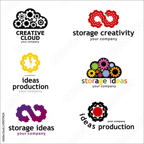 Set logo, logo collection, logo, creative design logo template, vector logo template, the logo for creativity