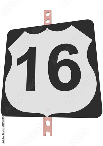 US 16 Route sign
