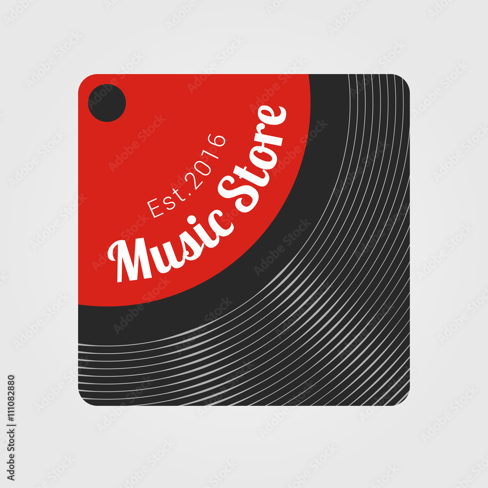 Music store vector logo Music store vector logo