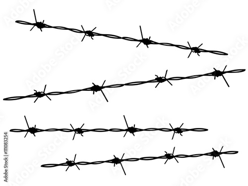 Barbed Wire Silhouette