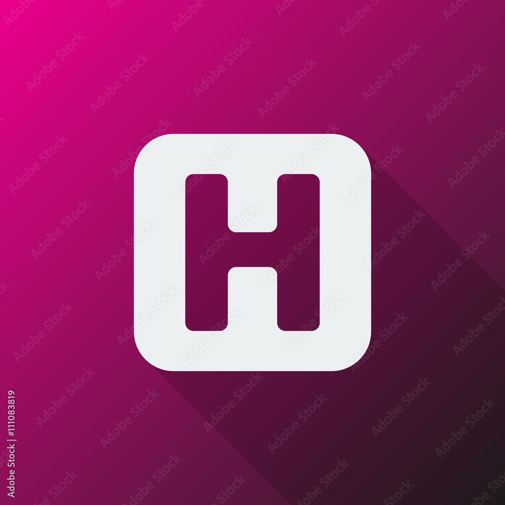 White Helicopter Platform icon on pink background White Helicopter Platform icon on pink background