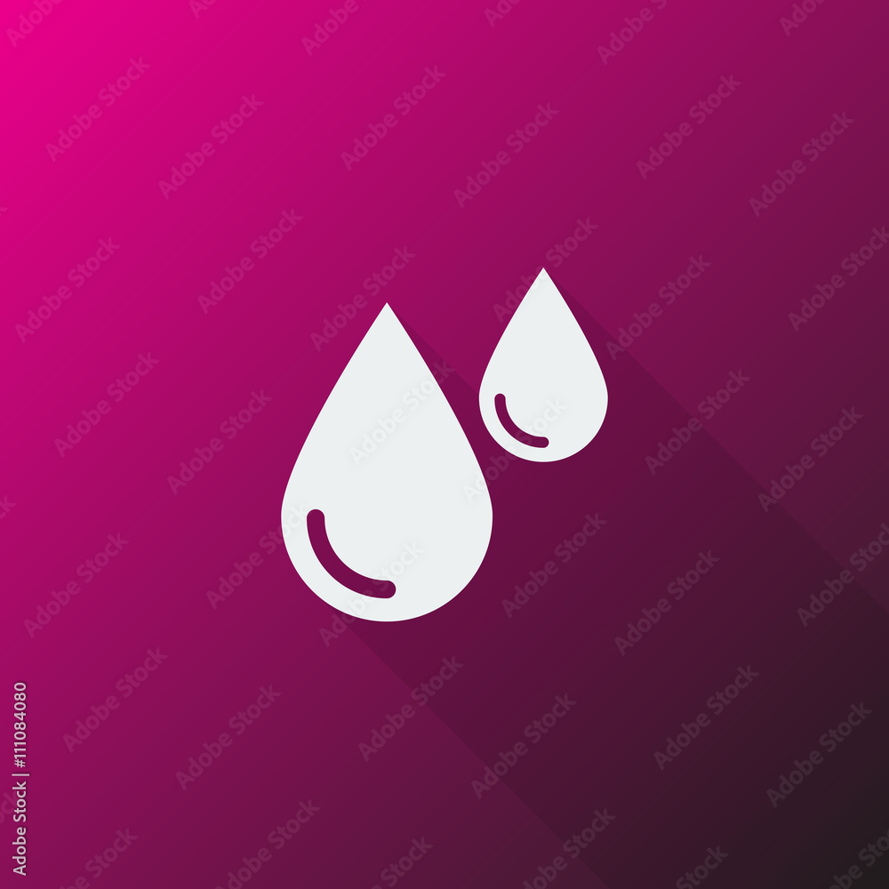 White Blood icon on pink background White Blood icon on pink background
