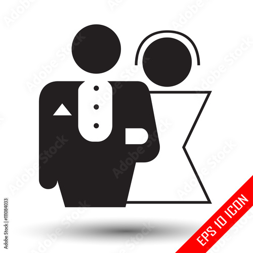 Marriage icon. Flat icon of Marriage. Marriage EPS. Vector illustration.
