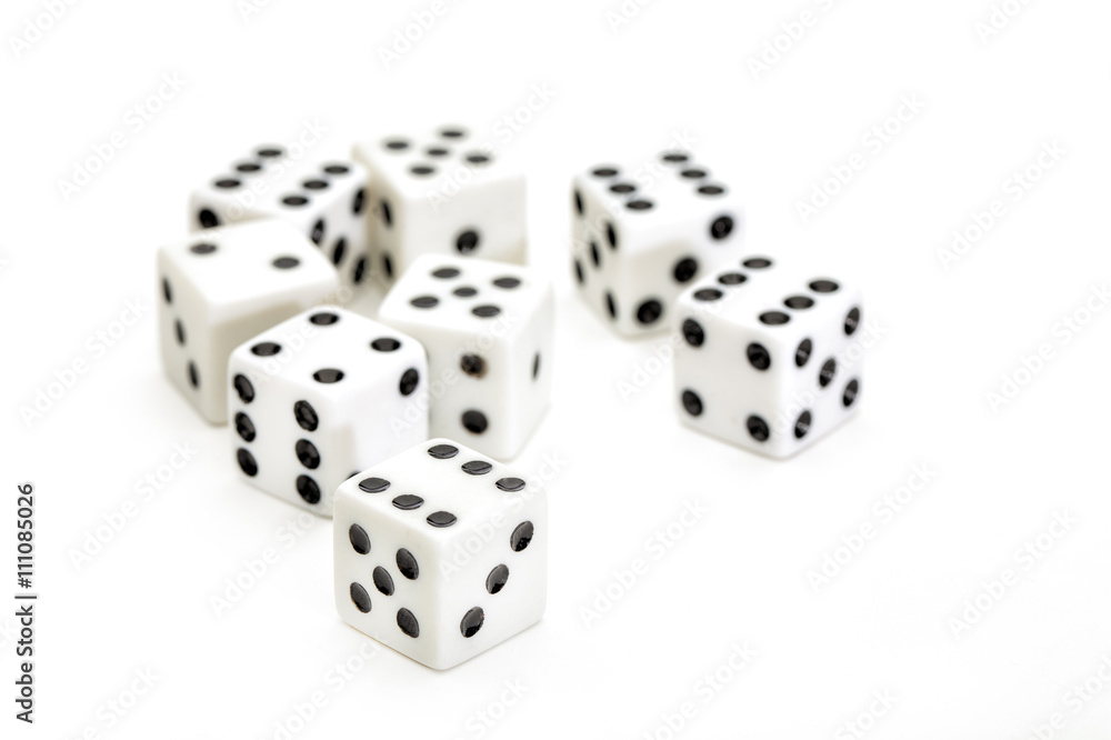 gambling dices isolated on white background