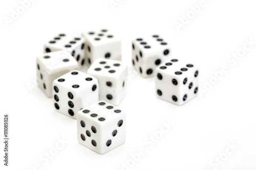 gambling dices isolated on white background