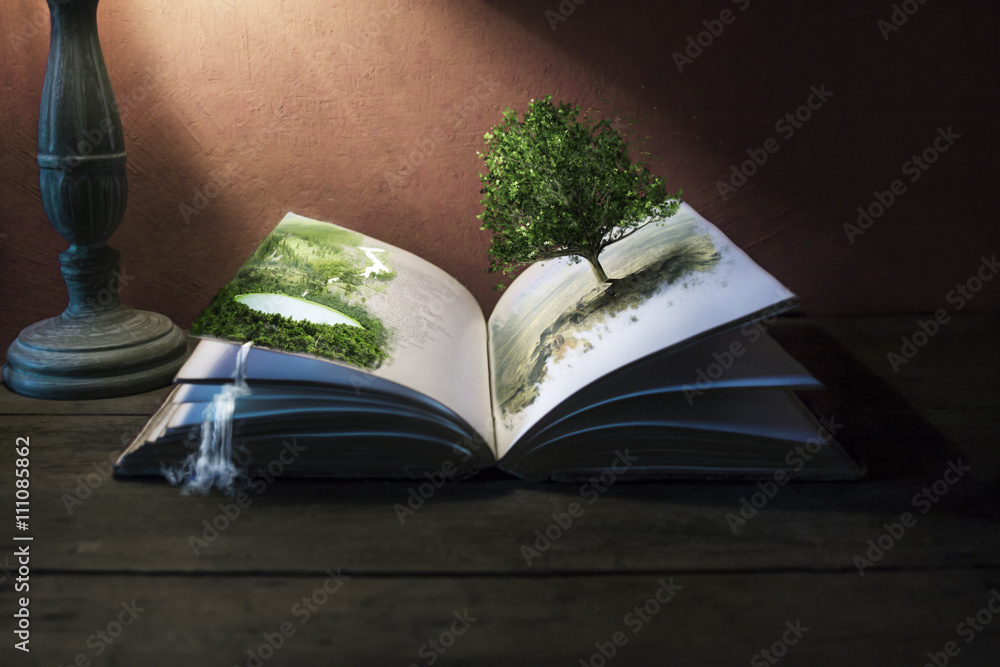 Fototapeta premium Opowiadanie książek