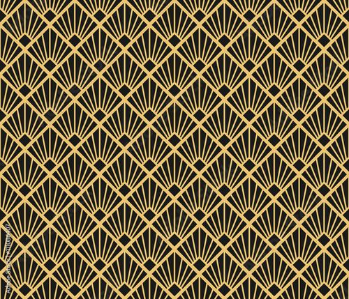 Art Deco style seamless pattern texture.