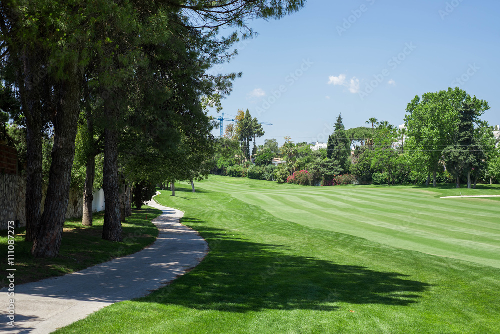 Golf course pathway