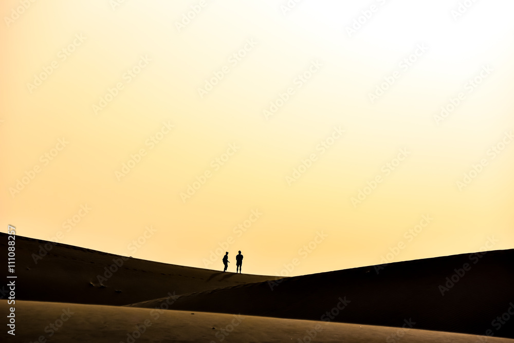 Couple in desert