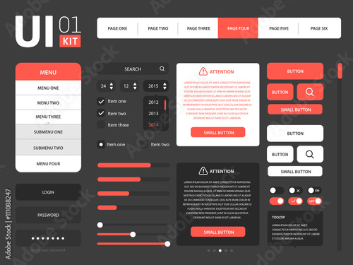 Vector UI template