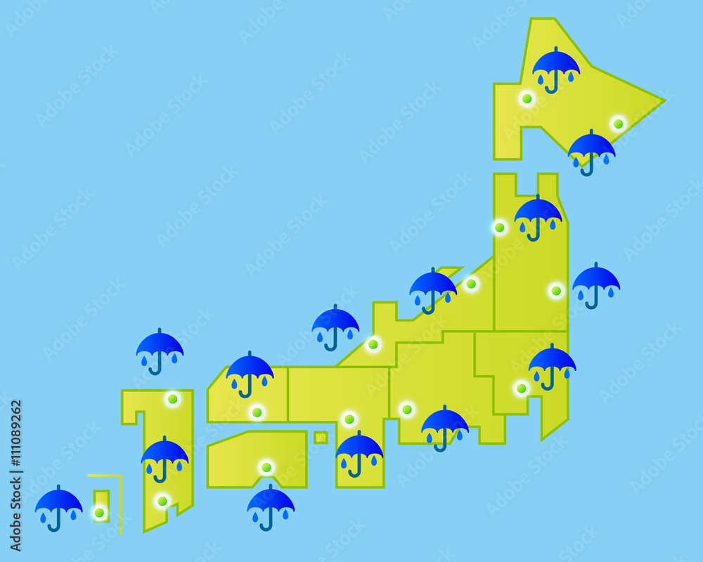 全国的に雨模様 全国的に雨模様
