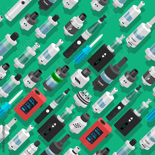 seamless vector background vaping atomizer electronic cigarette