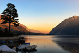 Scenic view of Lake Como from Mandello del Lario