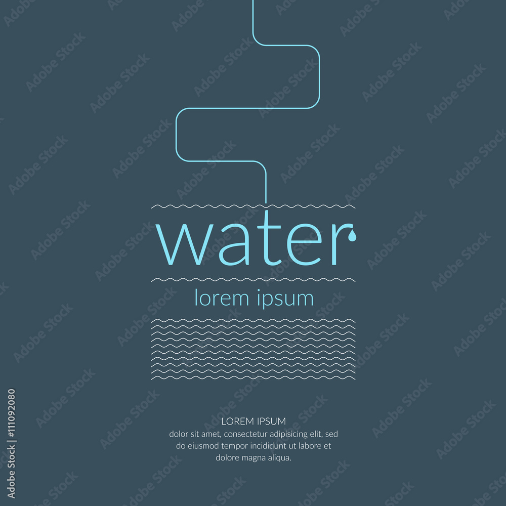 Vector illustration Water