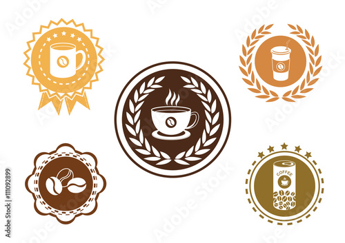Coffee label set