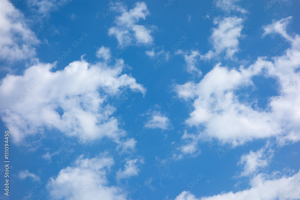 blue sky with white clouds