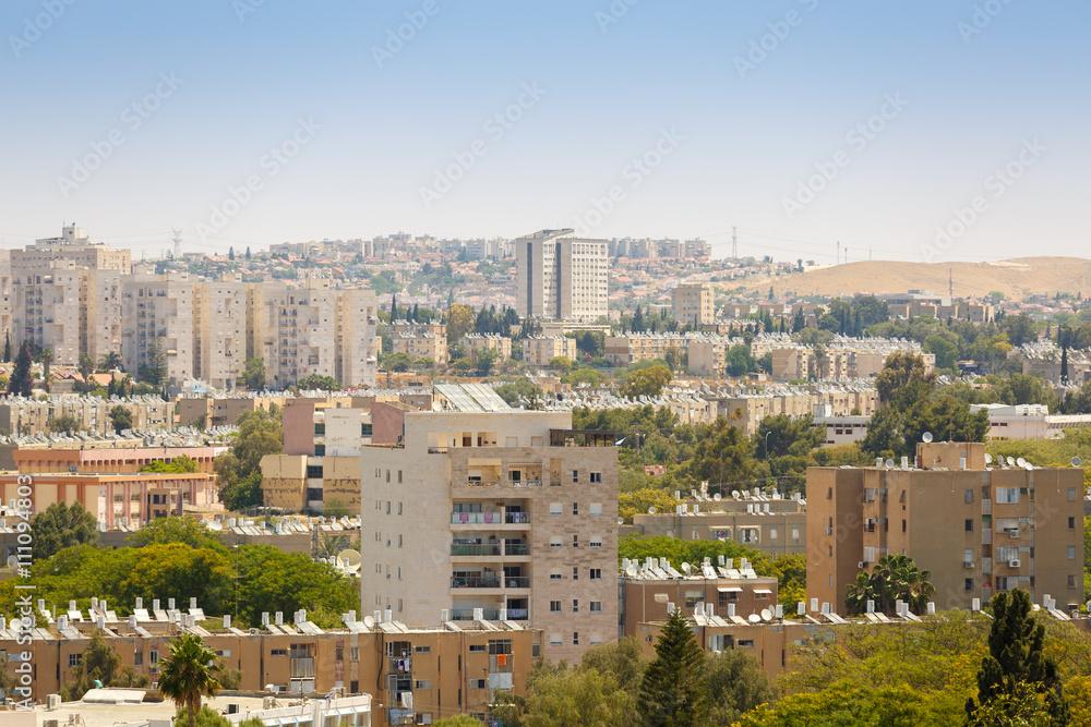 Beersheba, modern tall houses