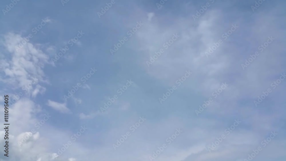 Time lapse clip of white fluffy clouds over blue sky. Time lapse clip of white fluffy clouds over blue sky.