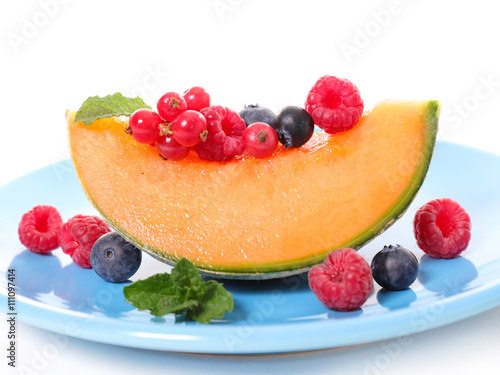 Foto melon and berries