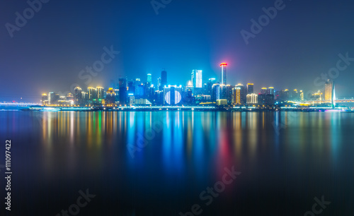 night chongqing harbor