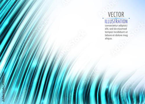 Abstract colorful wave on white background. Shiny bright curves background. Vector eps10.