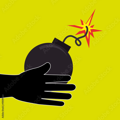 explosive cartoon design 