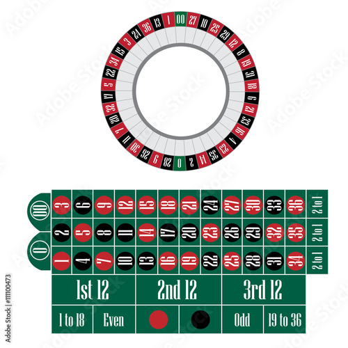American roulette table