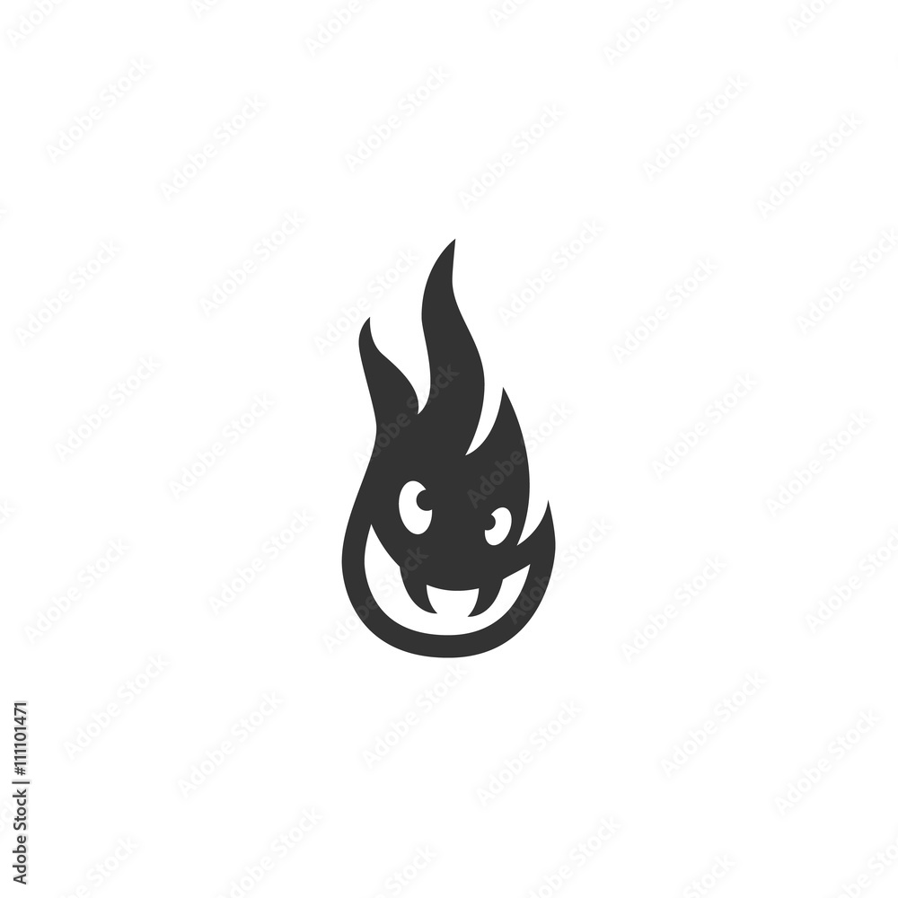 Fire Icon. Vector logo element for template Fire Icon. Vector logo element for template