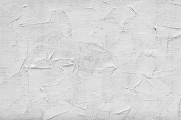 blank canvas and white paint