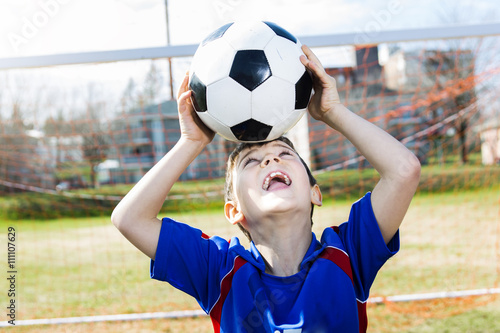 handsome teenager boy Football © Louis-Photo