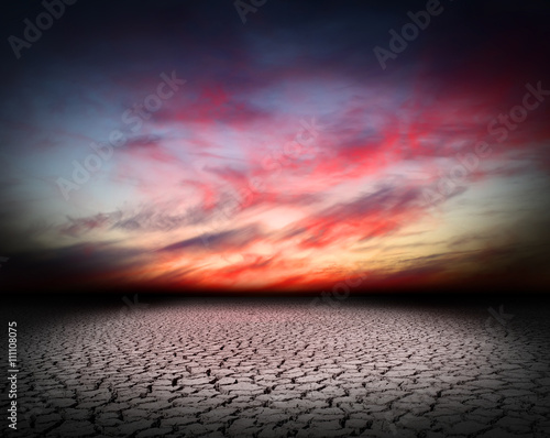 Desert landscape crack   background 