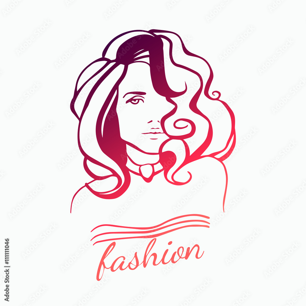 Beauty girl logo Beauty girl logo